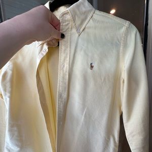 Ralph Lauren Super Slim Fit NEVER WORN pale yellow Oxford